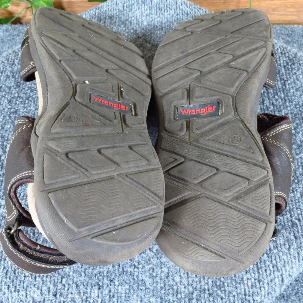 Wrangler MNWR28OP003 Mens Sport Sandals‎ Size 13 Casual Outdoor Brown Synthetic